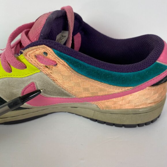 Nike SB Dunk Low 6.0 Shoes Women's 8.5 Sneakers 314141 361 Colorblock - Picture 15 of 15